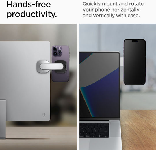 Spigen Onetap in Silber Farbe