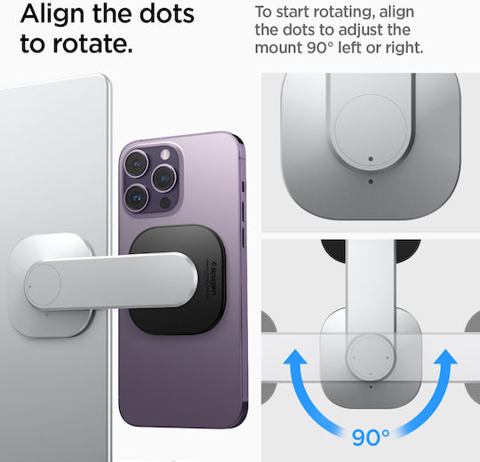 Spigen Onetap in Silber Farbe