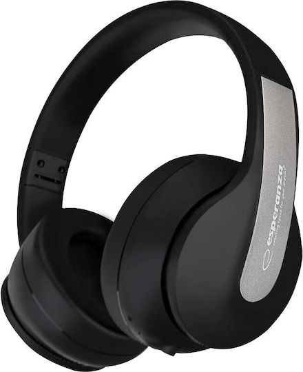 Esperanza EH240 Bluetooth Wireless Over Ear Headphones with 7 hours of Operation Black