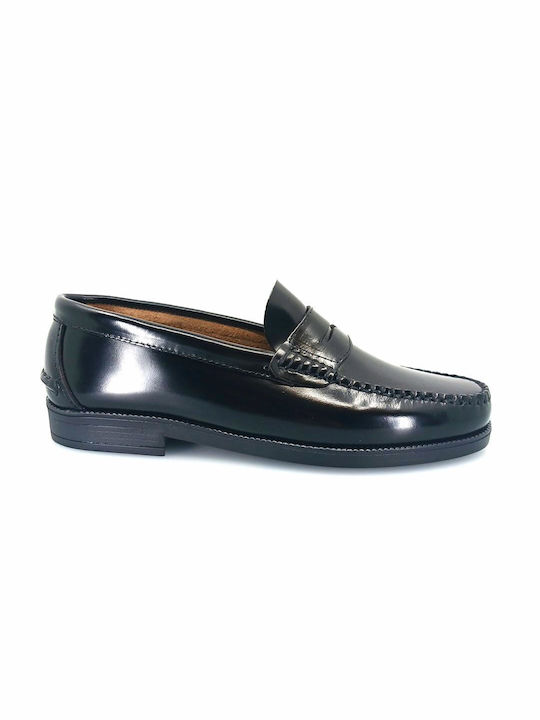 Boxer Men's Leather Loafers Black