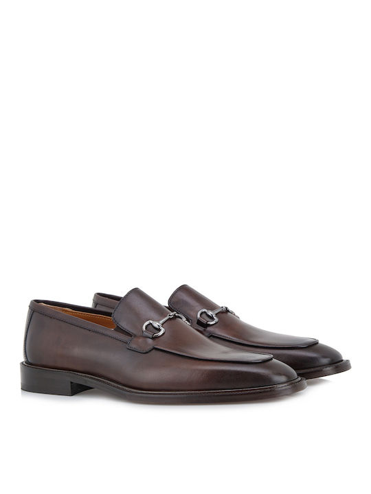 Lorenzo Russo Men's Piele Mocasini Maro