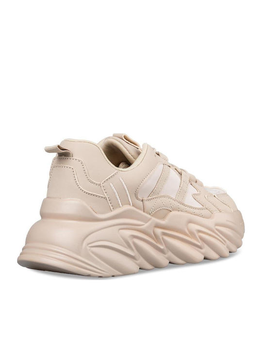 Damen Chunky Sneakers Beige