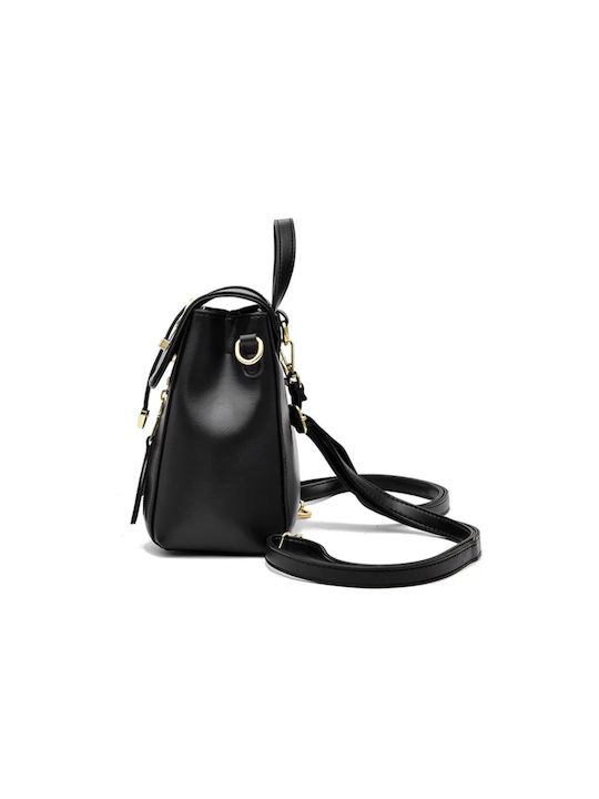 Damen Tasche Rucksack Schwarz