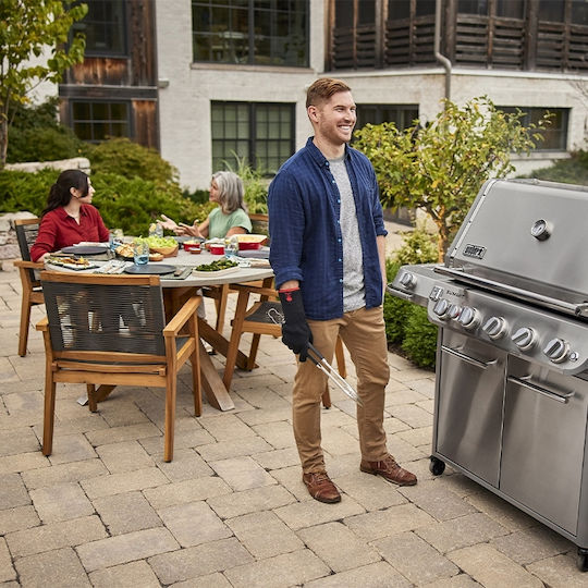 Weber Summit S Ψησταριά Υγραερίου Σχάρας 91x49εκ. με 5 Εστίες 27kW και Πλαϊνό Μάτι Υπερύθρων