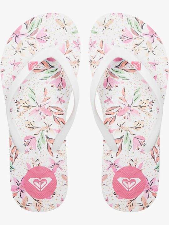 By The Sea Women's Flip Flops White