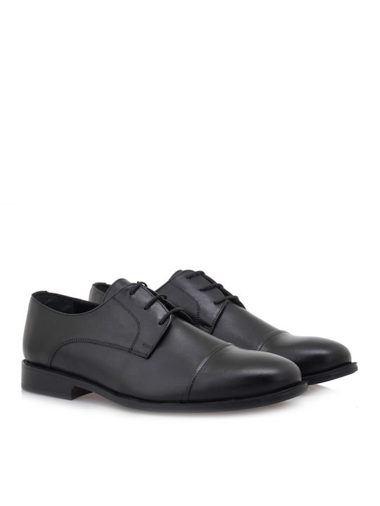 Lorenzo Russo Men's Leather Dress Shoes Black