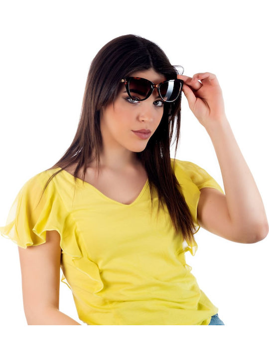 Max Air Women's Sunglasses with Brown Tartaruga Plastic Frame and Brown Lens MA22161-TARTAROUGA