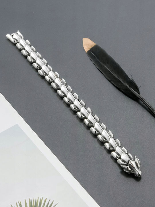 Viking Wolves Norse Amulet 316L Bracelet
