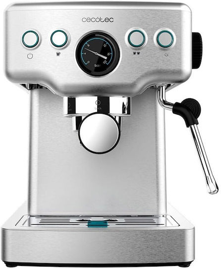 Cecotec Power Espresso 20 Barista Машина за еспресо 1465W Налягане 20бар сребърен