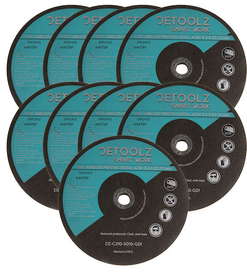 Detoolz Disc de șlefuire Μetal 230mm