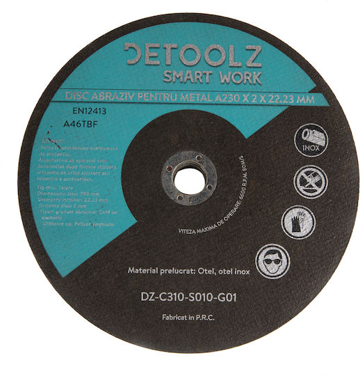 Detoolz Disc de șlefuire Μetal 230mm