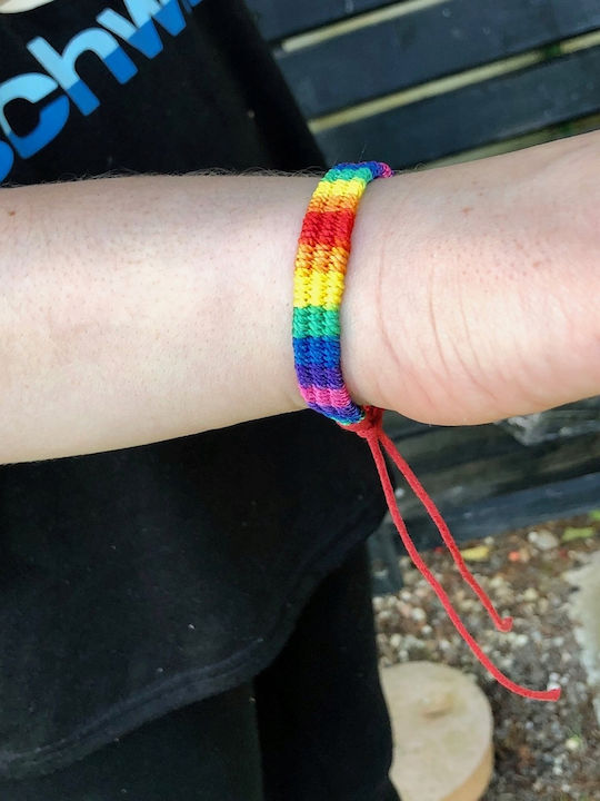Rainbow LGBT String Bracelet Bransolet