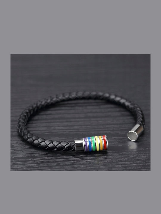 Bandă din piele curcubeu Brățară LGBT Pl48h