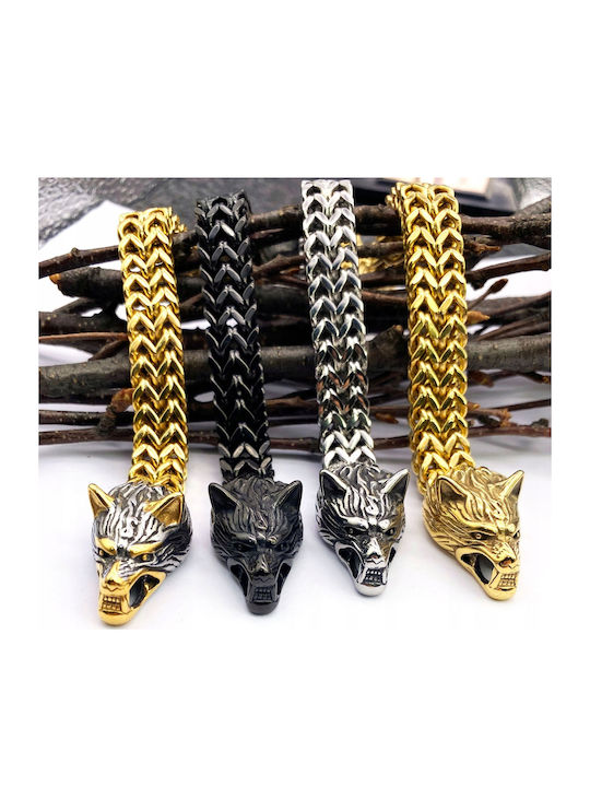 Viking Wolves Norse Amulet 316l 439 Bransolet