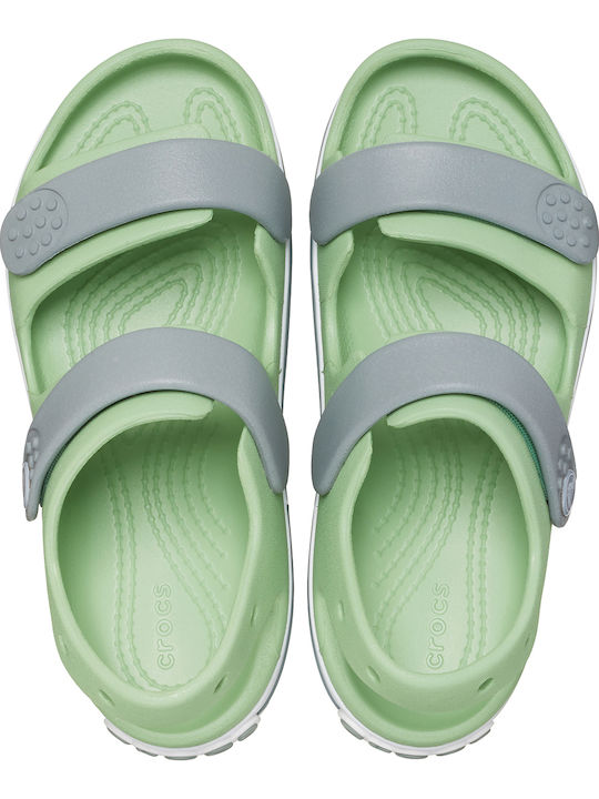 Crocband Children's Anatomical Beach Shoes Green Fair Green / Dusty Green