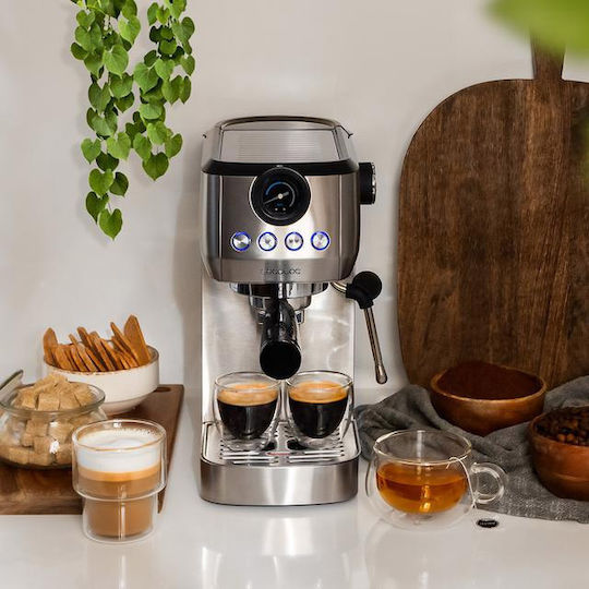 Cecotec Power Espresso 20 Steel Pro Automatic Espresso Machine 1350W Pressure 20bar Steel