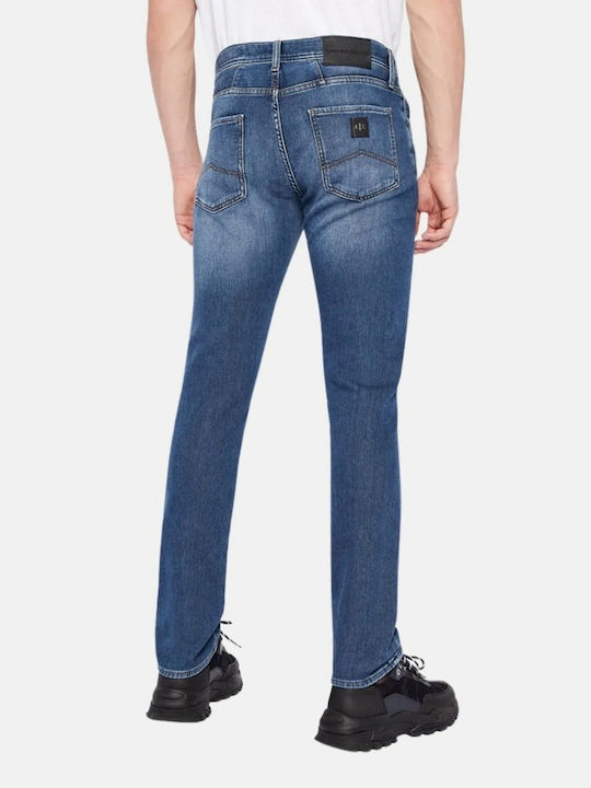 Armani Exchange Pantaloni de Bărbați din Jean în Croială Slim Blue