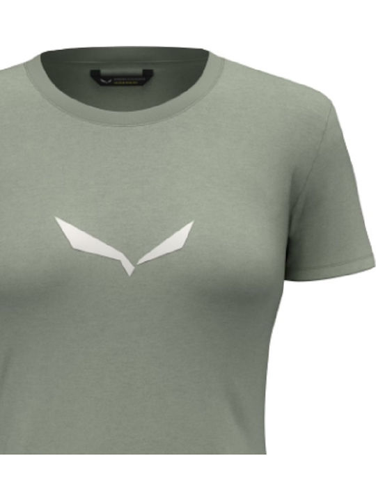 Solidlogo Women's Hiking T-shirt Fast Drying Polka Dot Green