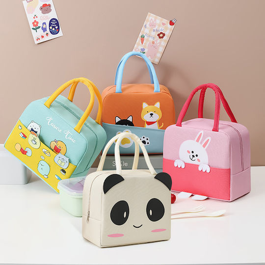 Amber Bunny School Insulated Hand Lunch Bag 7lt Pink 19 x 11 x 23cm