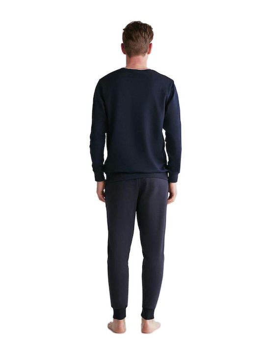U.S. Polo Assn. Men's Winter Pajamas Set Blue