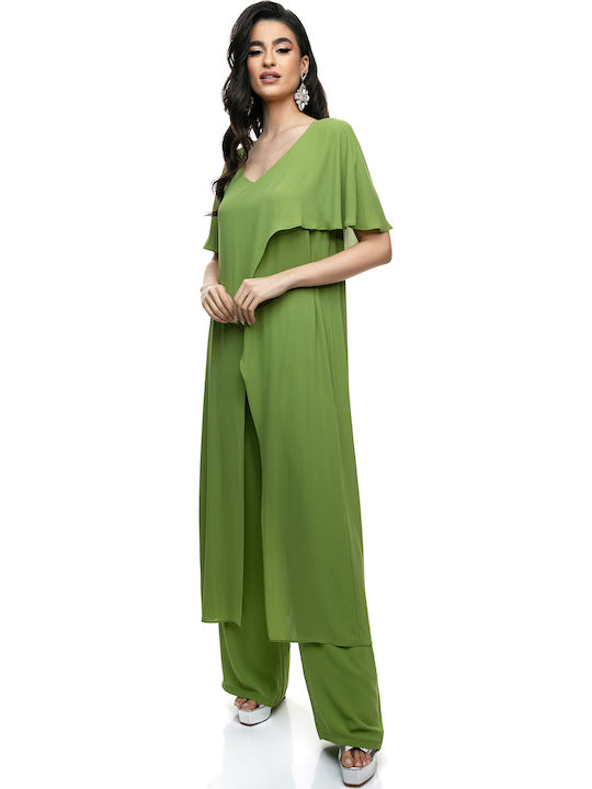 Damen Grün Set mit Hose in Lockerer Passform