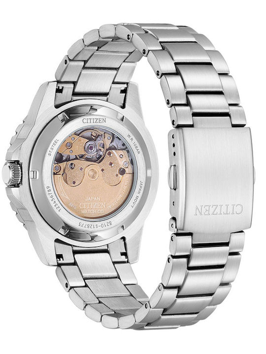Citizen Aqua Blue Dial Nj0170-83x Automatic Watch - Men's 43mm