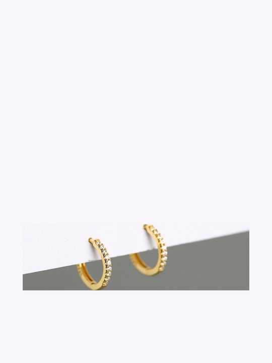 Copper Earrings Fashionable Classic K02 Gold