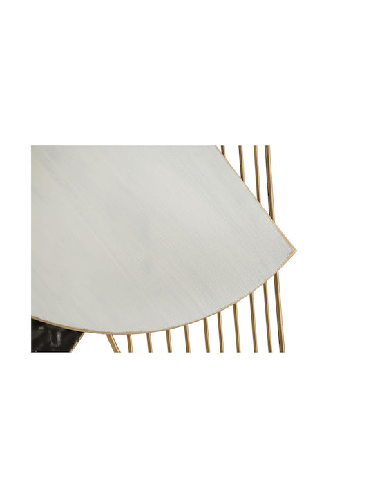 Mauro F Geometric Wall Decor Element Made of Metal 70.5x5.7x59.1cm