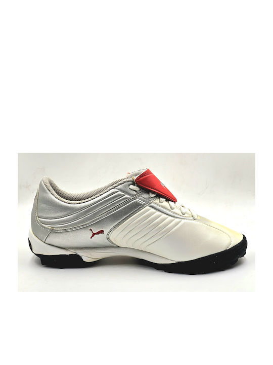 Puma Παιδικά Ποδοσφαιρικά Παπούτσια με Σχάρα Λευκά