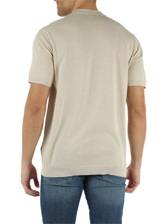 Polo Bluză cu mânecă scurtă Beige