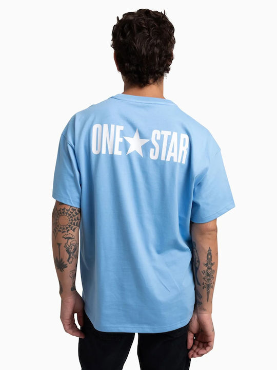 Converse One Star T-shirt ΜΠΛΕ