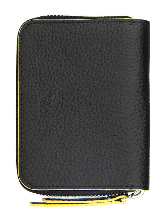 Small Leather Women's Wallet Cards Black