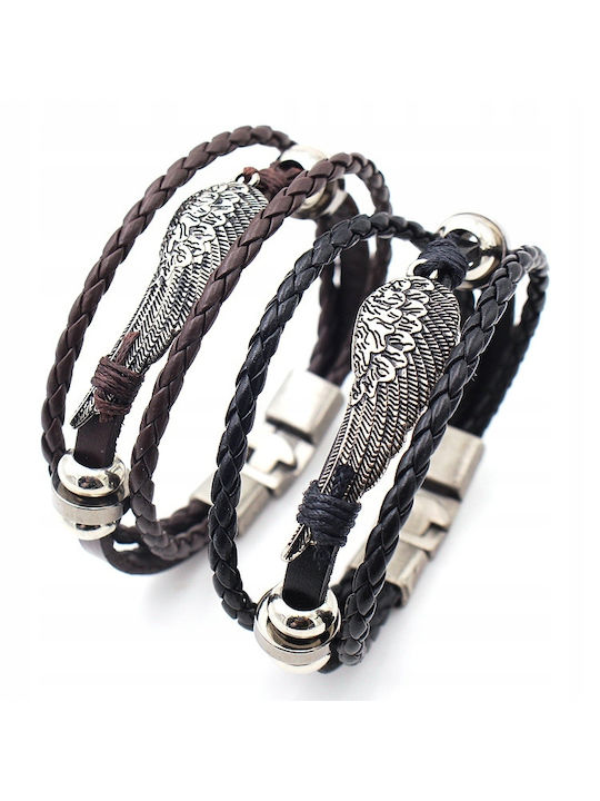 Herrenarmband Schwarz Ecoscraft Gold 449