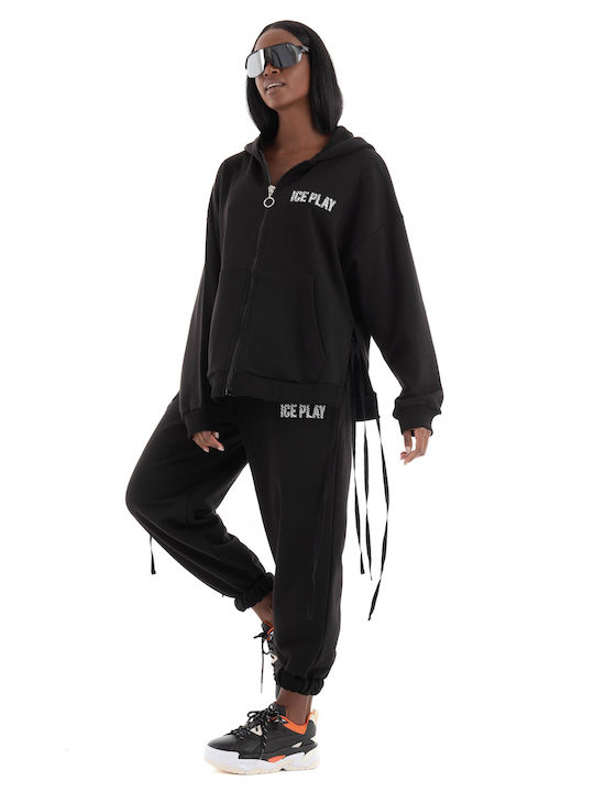 Ice Play Women's Hooded Sweatshirt Black