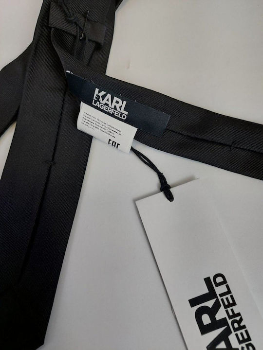 Karl Lagerfeld Herren Krawatte in Schwarz Farbe