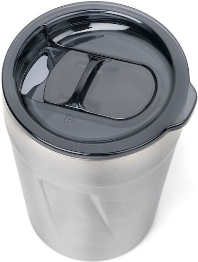 Troika Ποτήρι Θερμός Ανοξείδωτο / Πλαστικό 300ml Μαύρο