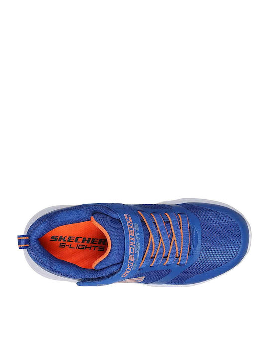 Meteor Kids Sneakers with Scratch & Lights Blue