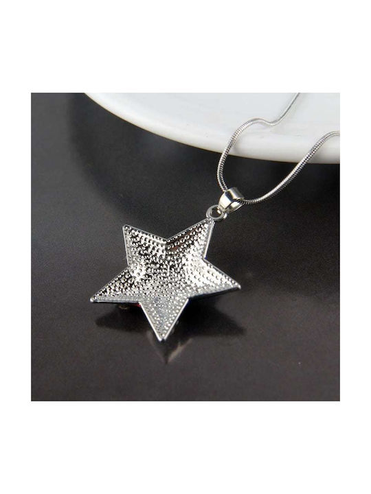 Star Pendant Necklace with the Colors of America