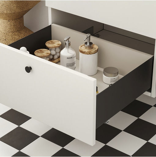 Emuca Drawer Expanding Hardware with Brakes Gray 15.9x50cm 3276535
