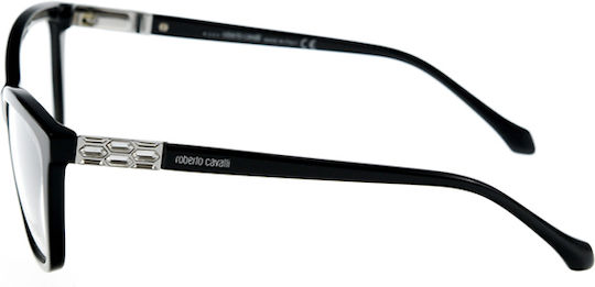 Roberto Cavalli Gacrux 867 001 Women's Acetate Prescription Eyeglass Frames Butterfly Black