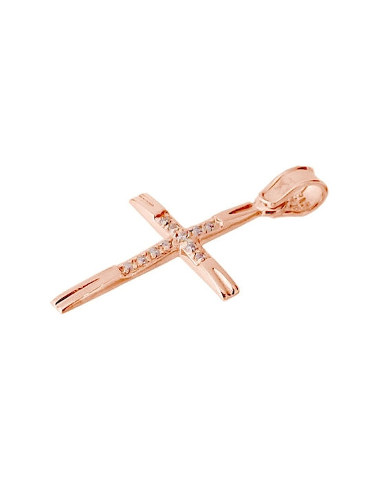 Xrisokosmima Women's Rose Gold Plated Cross