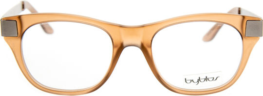 Byblos Plastic Eyeglass Frame Beige BY0314819140