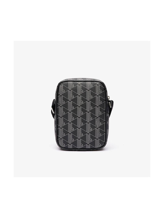 Lacoste Shoulder / Crossbody Bag with Zipper Black