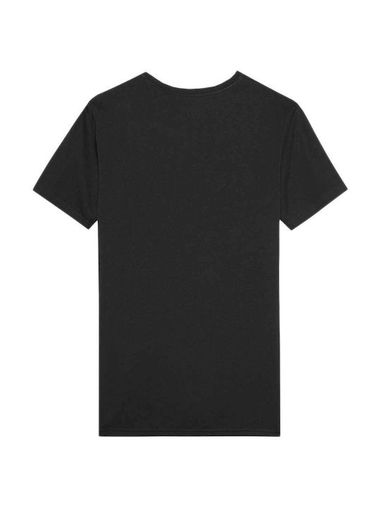 4F Herren Kurzarmshirt Schwarz