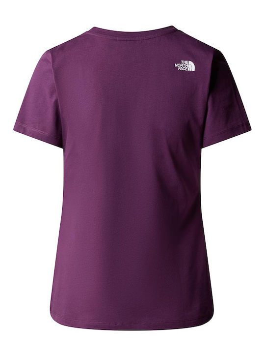 The North Face Γυναικείο Αθλητικό T-shirt Μωβ