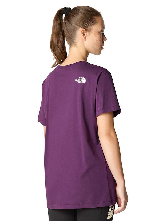 The North Face Γυναικείο T-shirt Πουά Μωβ