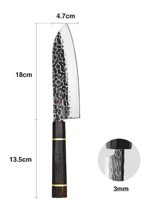 Fissman Knife Santoku made of Stainless Steel 18cm 1pcs 4895204125538