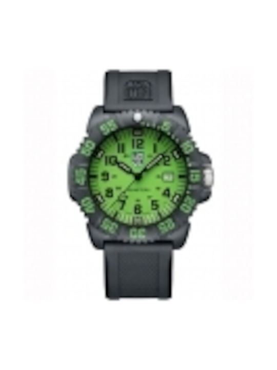 Luminox Watch Battery with Black Rubber Strap