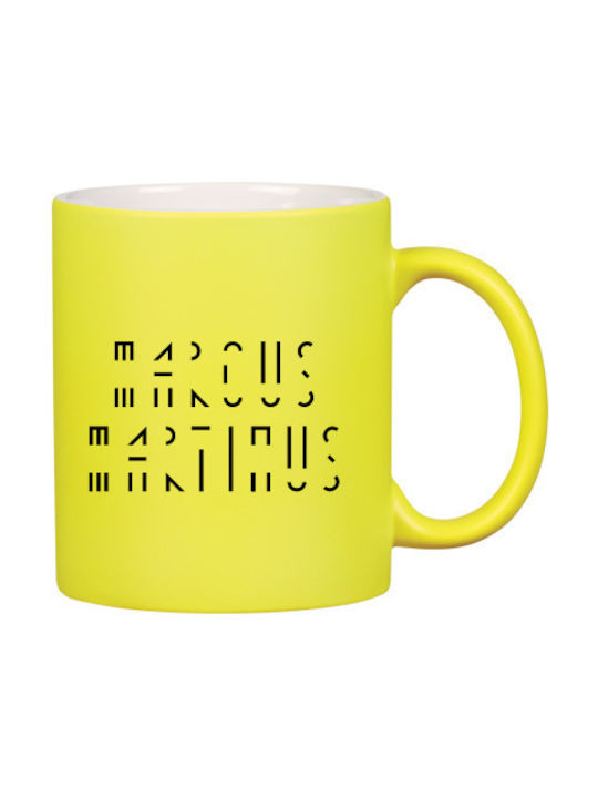Marcus & Martinus Cană Ceramică Galbenă 325ml