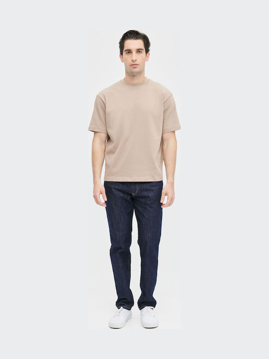 Herren Jeanshose Elastisch Marineblau